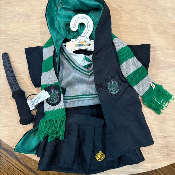 Harry Potter Slytherin Green and Black Wizard Costume Set for Build a bear - Picture 1 of 7